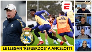 REAL MADRID comienza el 2024 con BUENAS NOTICIAS Ancelotti recupera a VINICIUS  Exclusivos [upl. by Alida248]