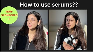 NON SPONSORED How to use serums [upl. by Selrahc156]