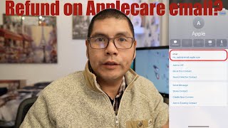 Did you get this email Refund for Applecare agreement… Legit or Scam [upl. by Ahsed]