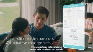 RHB Mobile Banking App  Access to CashXcess amp Store foreign currencies with MultiCurrency Account [upl. by Yrac]