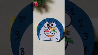 Cute Doraemon paper watch craft idea for kid  Doraemon kids activity video youtubeshort shortfeed [upl. by Aik994]