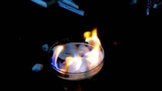 Burning of Natural Gas Hydrates in Laboratory [upl. by Giralda]