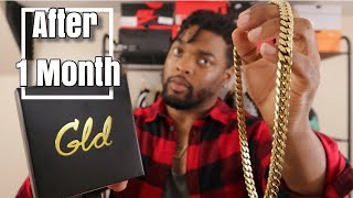 Was It Worth It  SHOP GLD 1 Month Update  Miami Cuban Link Chain [upl. by Artsa]