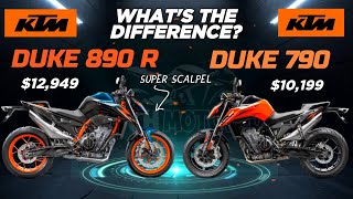 KTM Duke 890 R 🆚️ KTM Duke 790  Full Specs Comparison  Whats the difference [upl. by Arodasi948]