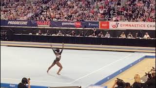 Simone Biles Floor Routine Live US Gymnastics National Championships 2021 simonebiles gymnast [upl. by Llerrej]