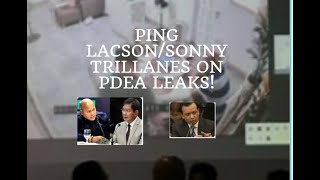 PING LACSON X SONNY TRILLANES REACTION ON THE PDEA LEAKS [upl. by Eerized514]