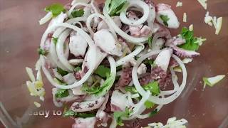 Octopus Salad  Salad Ourite  Salad de Poulpe [upl. by Xerxes]