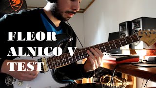 FLEOR Humbucker Alnico 5 pickups Test  Demo  Squier Standard Stratocaster [upl. by Adela]