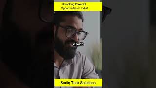 Unlocking Power BI Opportunities in India sadiqtechsolutions technology webapplication jobs [upl. by Alyahs]