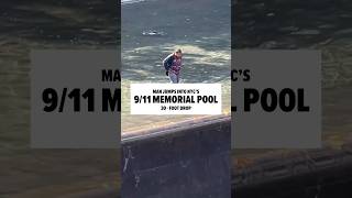 A man jumped into the reflecting pool at the 911 Memorial in NYC and the incident is on video [upl. by Renzo196]