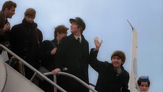 The Beatles Arrive In New York for their First US Visit [upl. by Greabe]