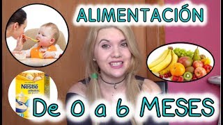 Alimentación bebé 0 a 6 meses  Alimentación bebe de 4 meses [upl. by Nosecyrb]