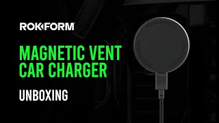 Unboxing the ROKFORM Wireless Vent Car Charger  First Look amp Details [upl. by Oryaj292]