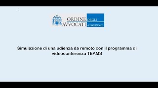 Come partecipare ad una udienza da remoto con Microsoft Teams [upl. by Sparky]