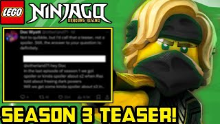 SEASON 3 Teaser Confirmed 🐉 Ninjago Dragons Rising News [upl. by Aryajay242]