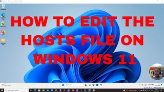 How to edit hosts file on windows 11 [upl. by Marbut378]