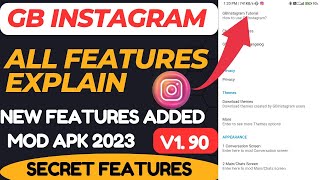 Gb Instagram v190 All features Explain 😍  New Secret features 🤷‍♂️  Gb Instagram New update [upl. by Shellie]