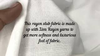 Rayon Slub Customize Color Option [upl. by Ennayelsel]