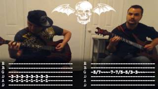 Avenged Sevenfold  Clairvoyant Disease Dual Guitar Cover with Tabs [upl. by Katie983]