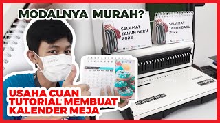 Cara Membuat Kalender Meja Cuma Hitungan Menit Jadi Mudah dan Cepat [upl. by Ainadi]