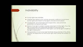 Three Key Principals in Human Rights  Inalienability  Indivisibility  Universality [upl. by Gates]