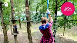 High Ropes Course amp Rock Climbing  Les Elfes summer camp in Verbier [upl. by Leontine]