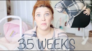 35 WEEKS PREGNANT WTWINS UPDATE  ALMOST BABY TIME [upl. by Norred199]