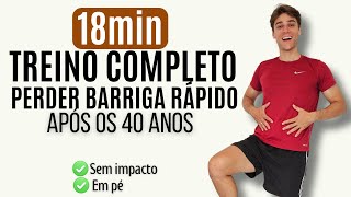 18 Min de Exercícios Para Perder Barriga após os 40 anos Como Perder Gordura Abdominal  Henrich [upl. by Nnylhsa251]