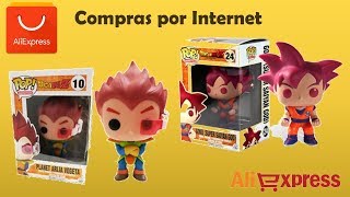 Unboxing Experiencia Aliexpress quotFunko Pop Planet Arlia Vegeta Goku Godquot [upl. by Atiras429]