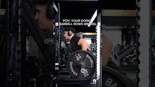 How to barbell row Subscribe for more gym workout fitness fyp form gymbro exercise back [upl. by Savannah]