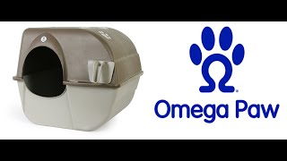 Omega Paw Rolln Clean SelfCleaning Cat Litter Box How to Use [upl. by Inajna237]