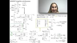 A MOSFET with Resistive Biasing as a Dependent Source Linear Circuit Opportunity [upl. by Shanan]