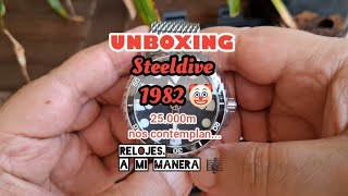 UNBOXING Reloj Steeldive 1982 🤡 25000m nos contemplan [upl. by Livi]