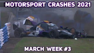 Motorsport Crashes and Fails 2021 March Week3 [upl. by Janie]