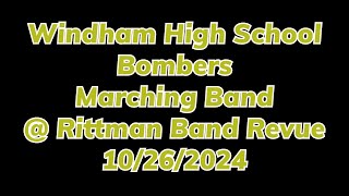 Windham Bombers Marching Band  Rittman Band Revue 10262024 [upl. by Loriner99]