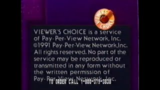 Vintage PayPerView Promos Viewers Choice amp Time Warner Cable [upl. by Luckin]