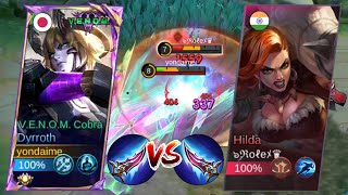 DYRROTH VS HILDA🔥WHO IS THE STRONGEST IN EXP LANE  EXPLAINED TUTORIAL [upl. by Naimerej]