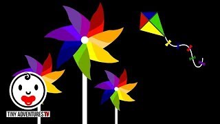 Baby Sensory  Colour Animation 7  Pinwheel  Infant Visual Stimulation [upl. by Ennovahc783]