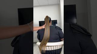 Organique Ponytail Ponytailstyles hair atlhairstylist hairtutorial braidedponytail [upl. by Ylrebmit510]