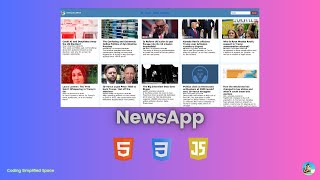 News Website Project  HTML CSS amp JS Hindi [upl. by Yenal]