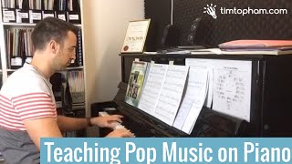 Teaching Pop Music Piano Arrangements that Actually Sound Good [upl. by Iel]