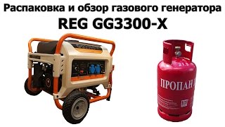 Распаковка и обзор газового генератора REG GG3300X [upl. by Eneleoj]