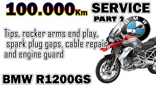 BMW R1200GS Part 2 Rocket arm end play Measurements amp Tips 100000 km Service  Hexhead [upl. by Ytissahc]