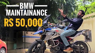 BMW 310 GS Service Cost Most Expensive 45000 Rs in 1 Year Review Should You Buy In 2024 [upl. by Yrellih]