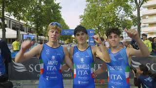 Europe Triathlon Junior Cup Caorle 2024  Junior Men Semifinals [upl. by Tirrell]