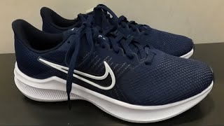 NIKE MENS DOWNSHIFTER 11 BLUE STROKE RUNNING SHOE CLOSER LOOK NIKE MENS SHOES SNEAKERS SHOPPING [upl. by Nylaehs]