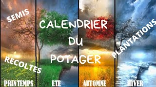 MON CALENDRIER DU POTAGER 2020 [upl. by Yeldah]