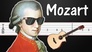 40 Symphony  Mozart Guitar Tabs Guitar Tutorial Easy Fingerstyle Rock Version [upl. by Nakasuji]