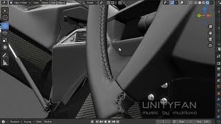 149 3d sketching a car in blender Part 44  4x timelapse [upl. by Demona]