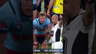 Fattys take on THAT send off 👀🖥 StateofOrigin 9WWOS NRL Origin [upl. by Lsiel]